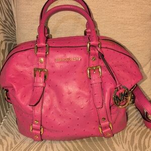 Michael Kors Bedford Pink Leather Satchel